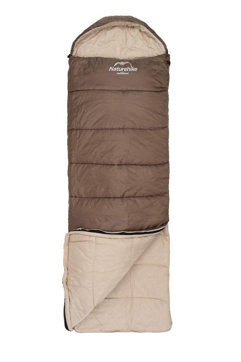 Śpiwór turystyczny Naturehike U250 S NH20MSD07 190x75cm coffee lewy 3/5