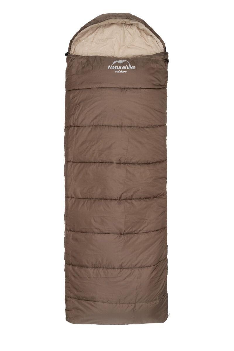 NATUREHIKE Sacco a pelo da campeggio Naturehike U250 S NH20MSD07 190x75cm marrone sinistro