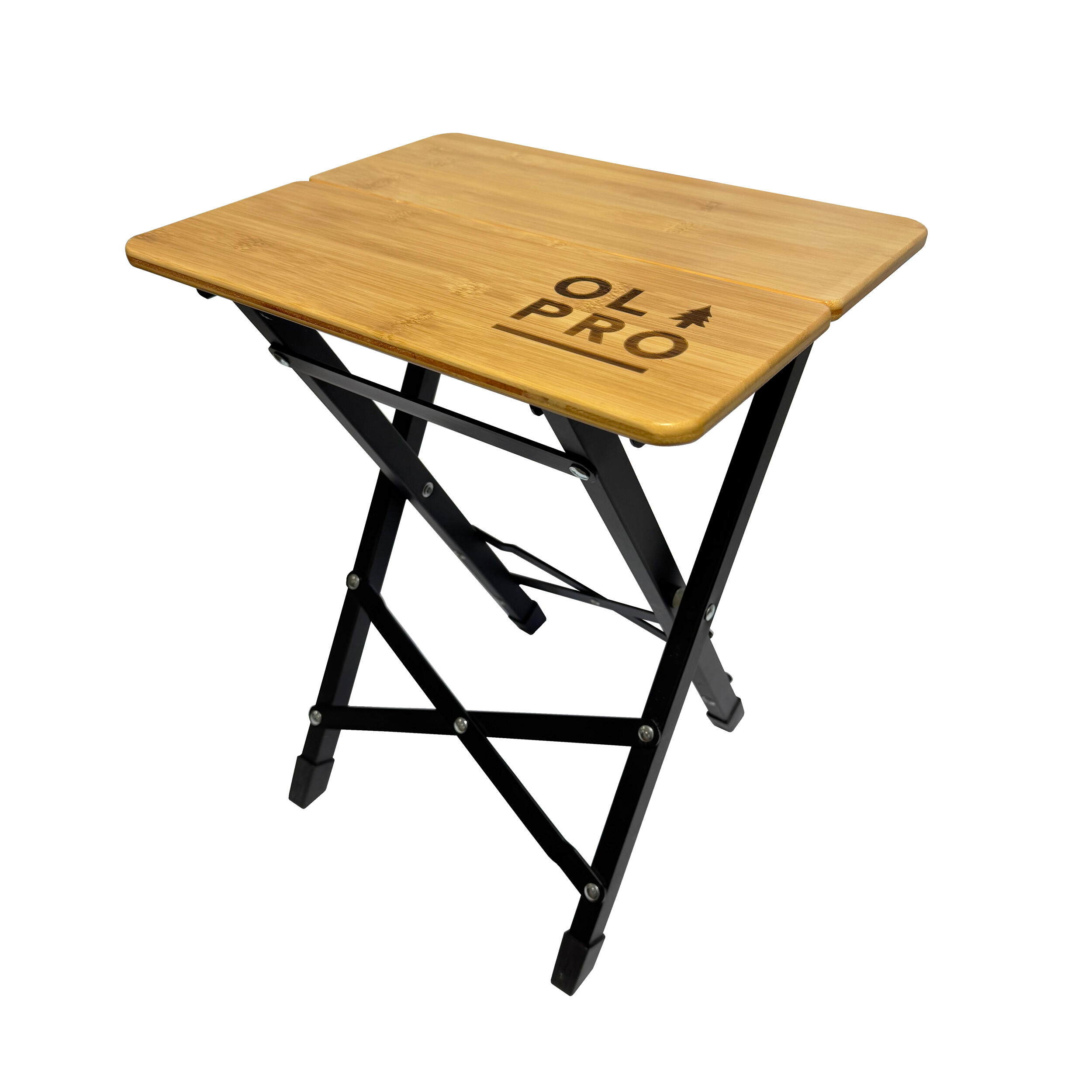 OLPRO Bamboo Camping Stool 2 Fold 1/5