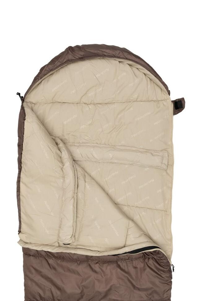 Śpiwór turystyczny Naturehike U250 NH20MSD07 190x75cm coffee lewy