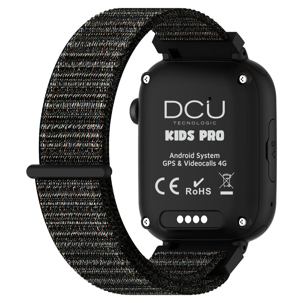 Reloj Inteligente KIDS PRO GPS & videollamadas negro/correa tela negra 3/6
