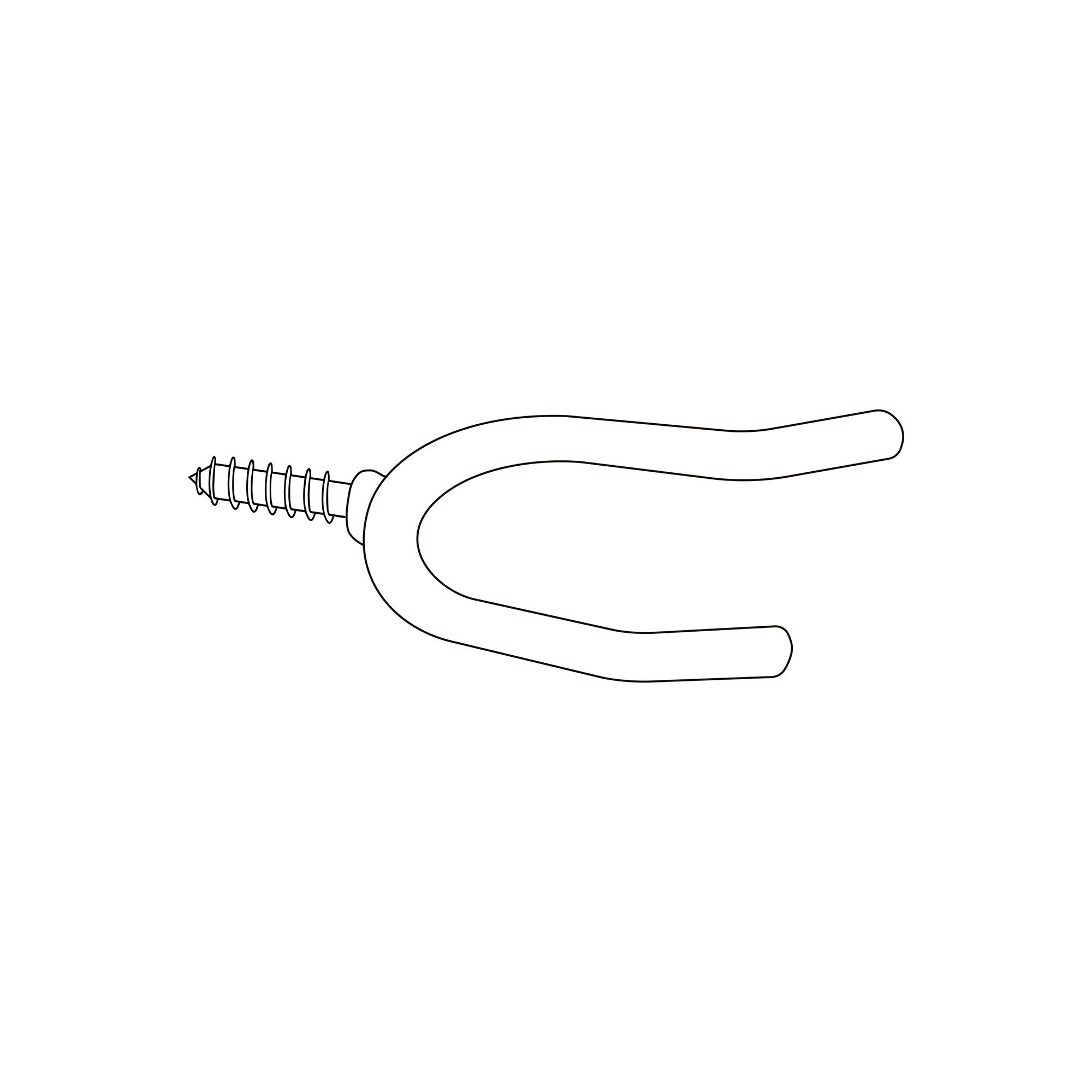 Gancho Multiusos Doble para Colgar en Pared | Fabricado en Acero | Acabado en 2/5