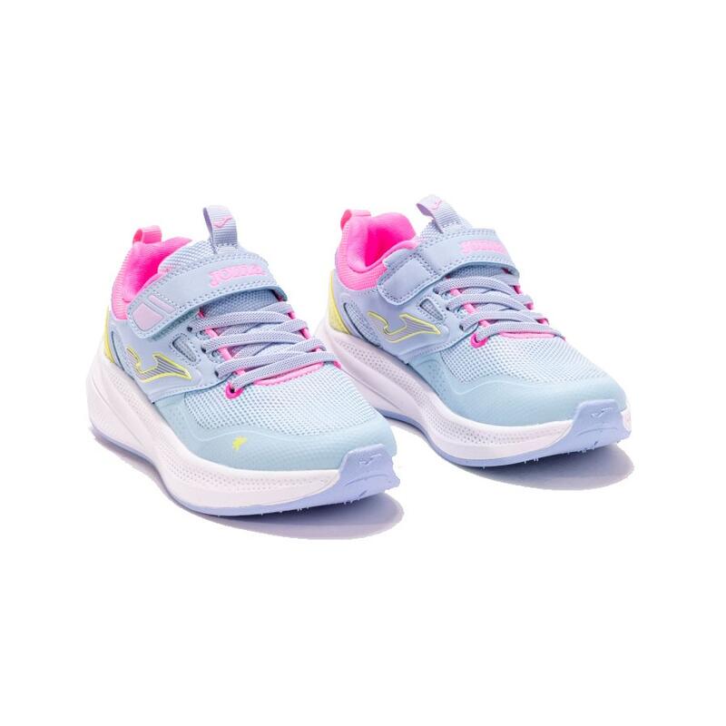 Zapatilla Running Niño Joma Ferro Azul Rosa