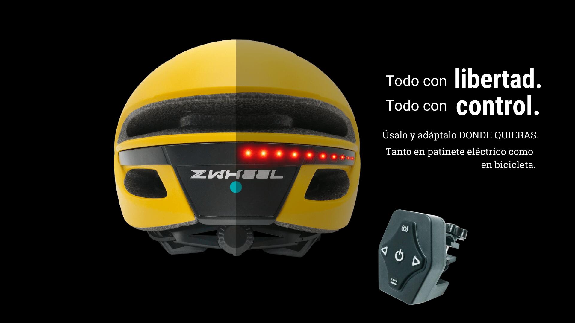 Casco inteligente Pro ZWheel azul turquesa 2/4