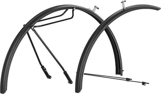 Hebie Schutzblechset Alumee 28", 52mm, schwarz, mit Streben