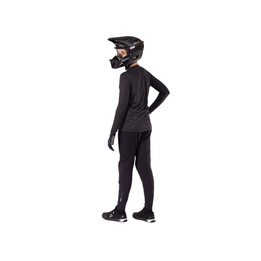 Combinaison MTB 1.0 confortable et respirante en noir pour enfants 6/7