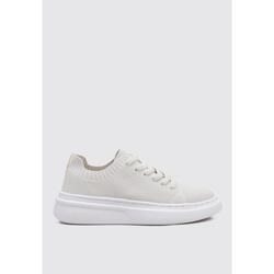Baskets ECOALF BERMUDASALF Femme — Sneakers basses blanches en textile