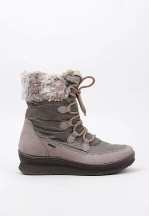 Bottes mi-hautes sportswear femme imperméables IMAC 456828 taupe