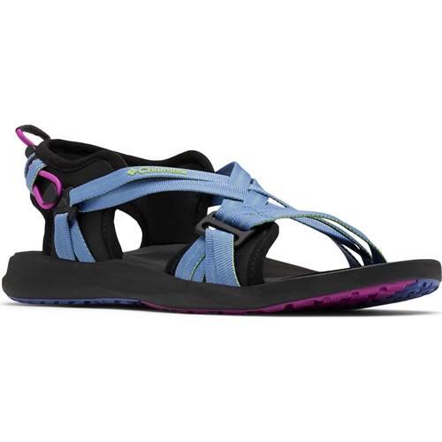 Columbia - Sandales Plates Femme Columbia Sandal — Bleu Avec Touches Noir Fluo - Sandales - Multicolore - 36 - Decathlon