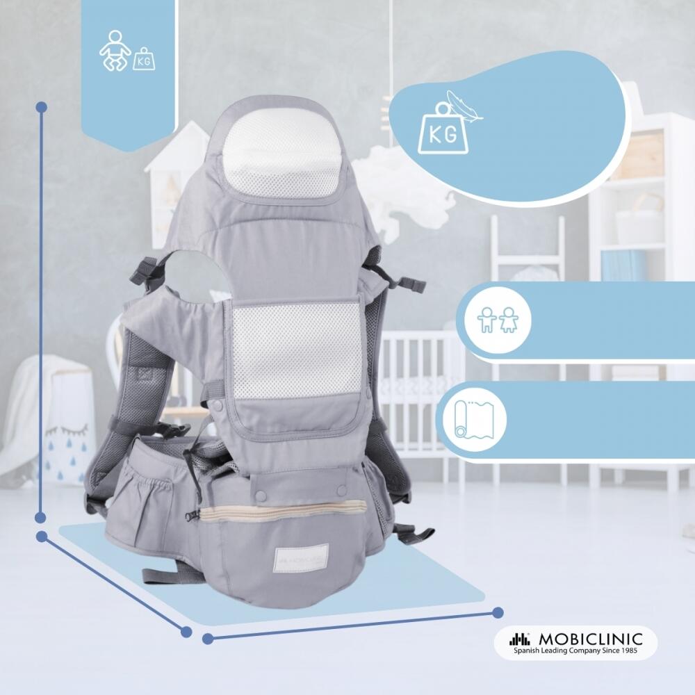 Marsúpio porta-bebés 6 em 1 ergonómico Mochila 0-36 meses Respirável Ajustávei 2/7