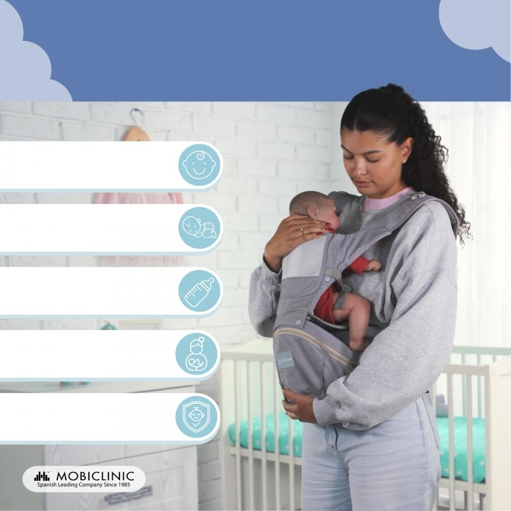Marsúpio porta-bebés 6 em 1 ergonómico Mochila 0-36 meses Respirável Ajustávei 6/7