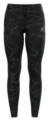 Odlo Zeroweight Print Running Tights Women Schwarz