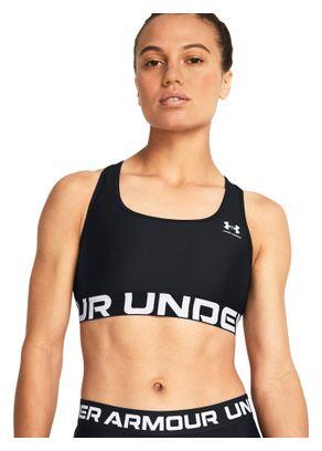 Brassière Under Armour HeatGear Armour Mid Branded Noir Femme