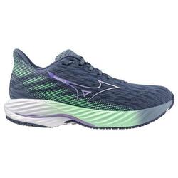 Chaussures Running Mizuno Wave Rider 28 Bleu/Vert Femme