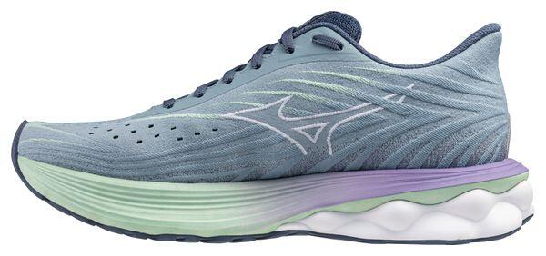 Mizuno Wave Skyrise 6 Running Shoes Blue/Purple Women's 2/7