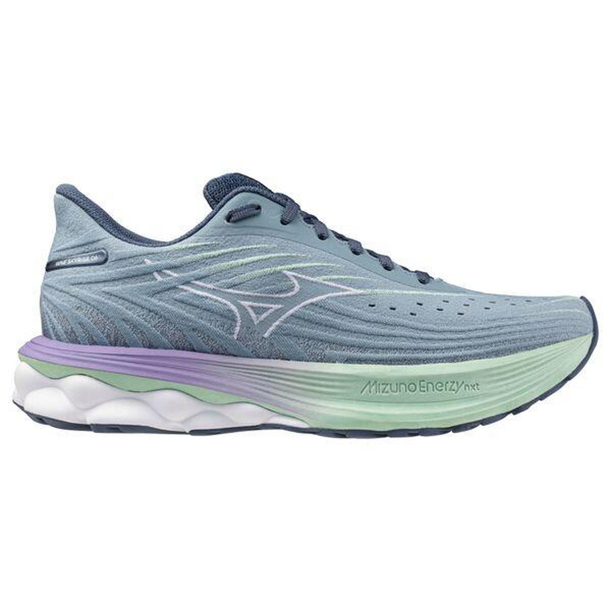 Mizuno - Chaussures Running Mizuno Wave Skyrise 6 Bleu/violet Femme - Chaussures De Sport - Bleu|vert|violet - 38/39 - Decathlon
