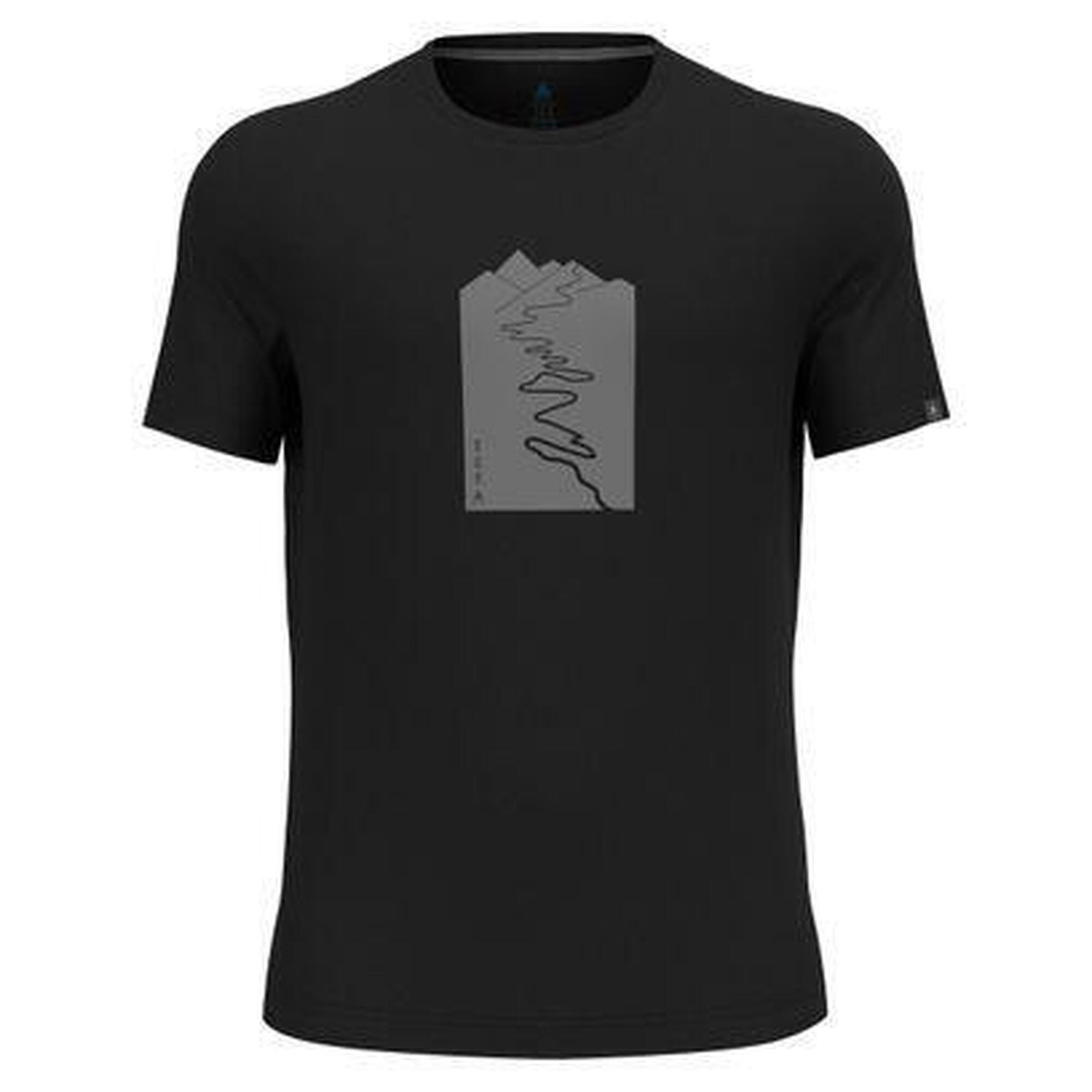 Odlo - Maillot Manches Courtes Odlo Nikko Trailhead Noir - T-shirt Manches Courtes - Noir - S - Decathlon