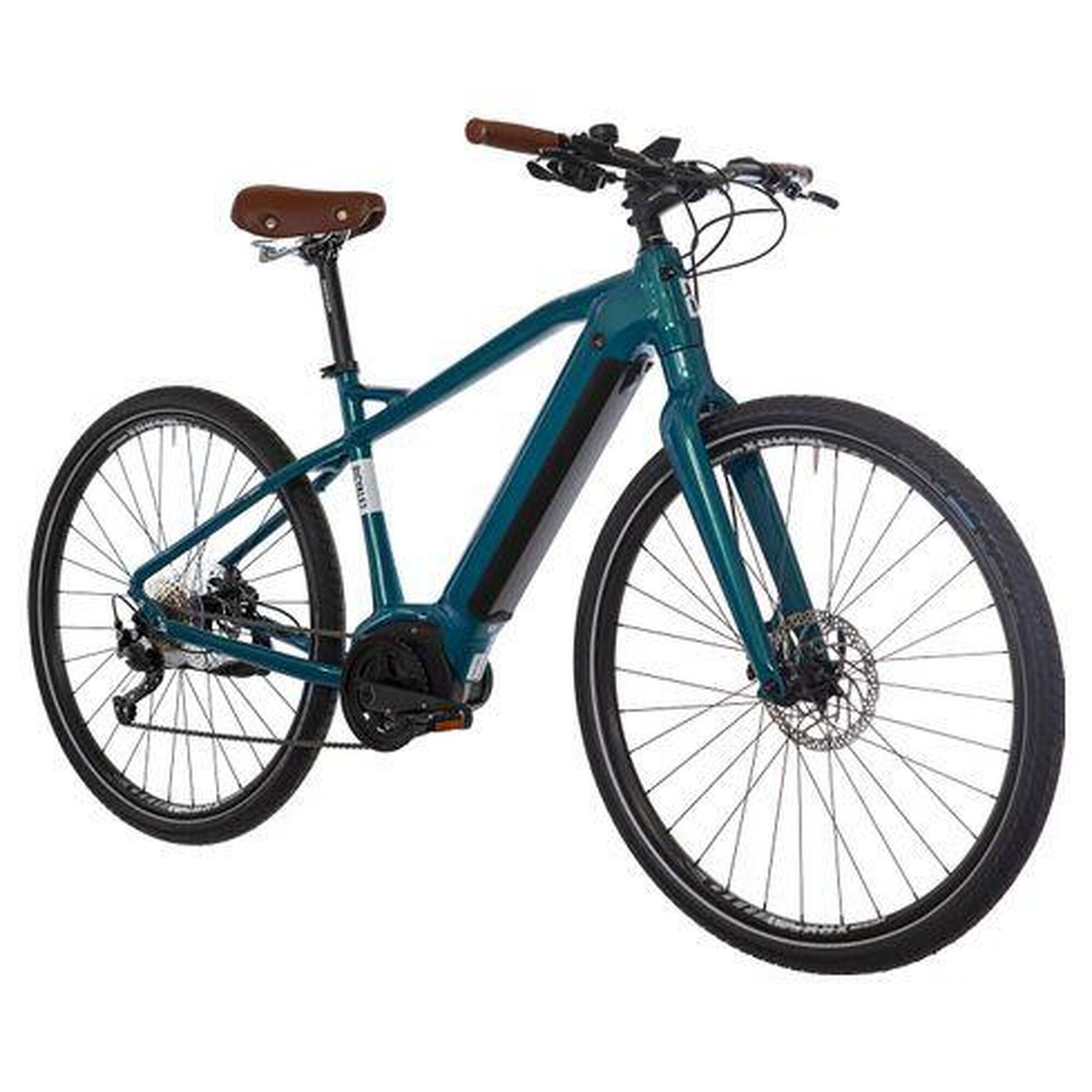 Vélo Fitness Électrique Bicyklet Gabriel Shimano Altus 9V 500 Wh 700 mm Turquois