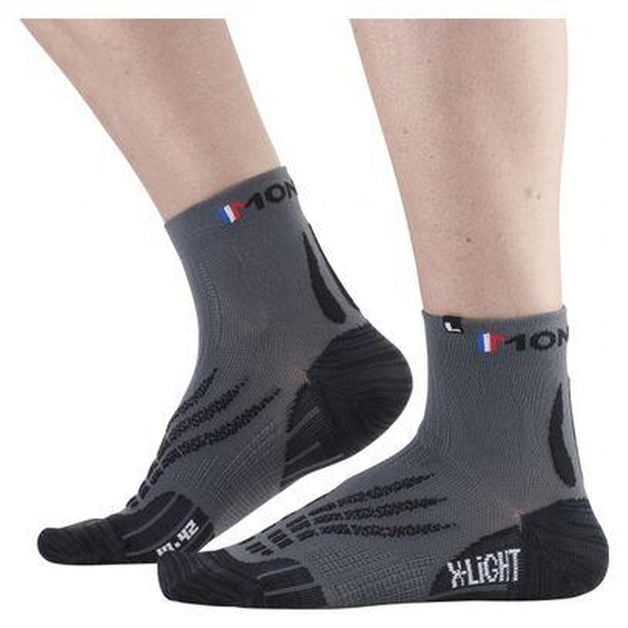 Monnet - Chaussettes De Running Monnet Run X Light Noir - Chaussettes - Noir - 35/38 - Decathlon