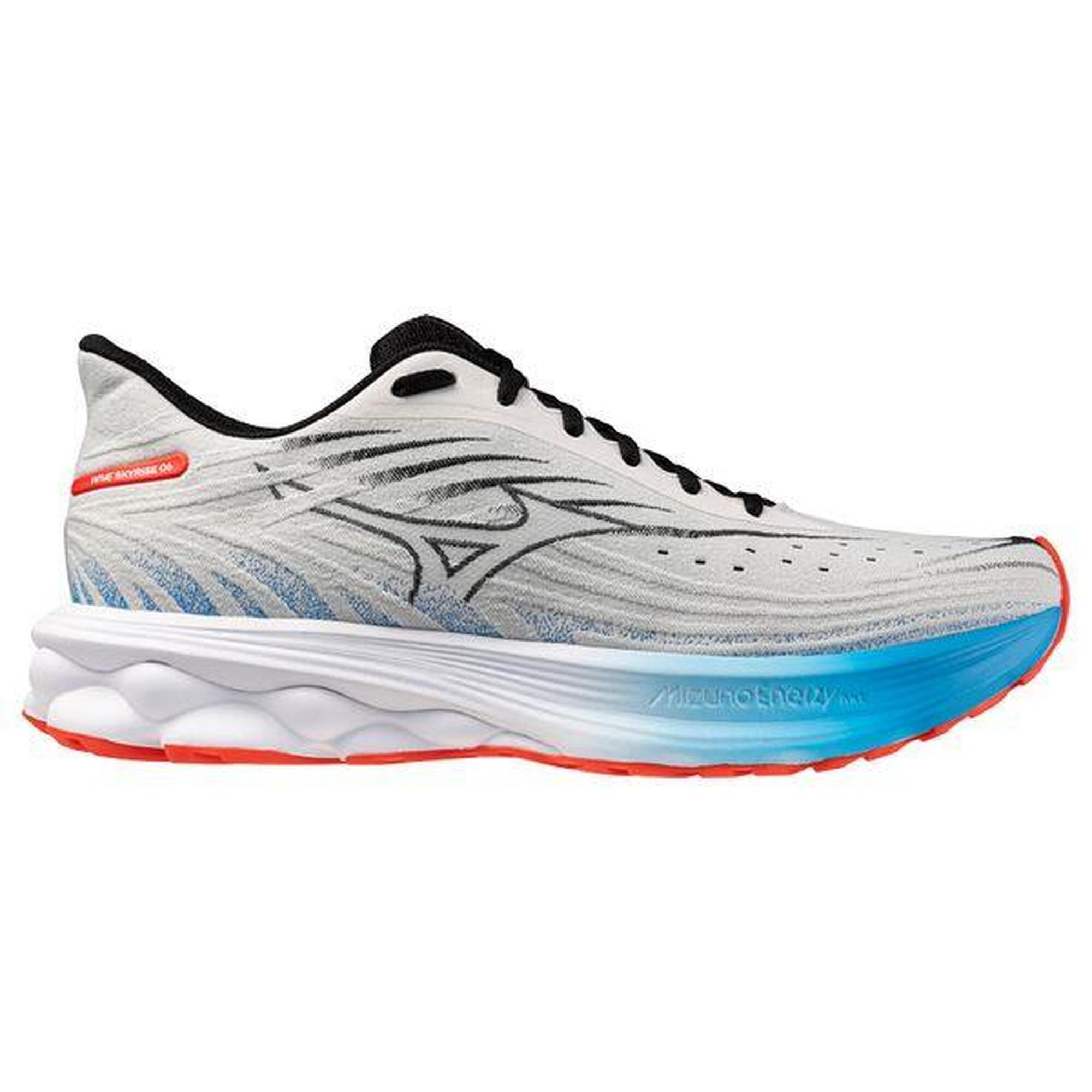 Mizuno - Chaussures Running Mizuno Wave Skyrise 6 Blanc/bleu/rouge Homme - Chaussures De Sport - Blanc - Decathlon