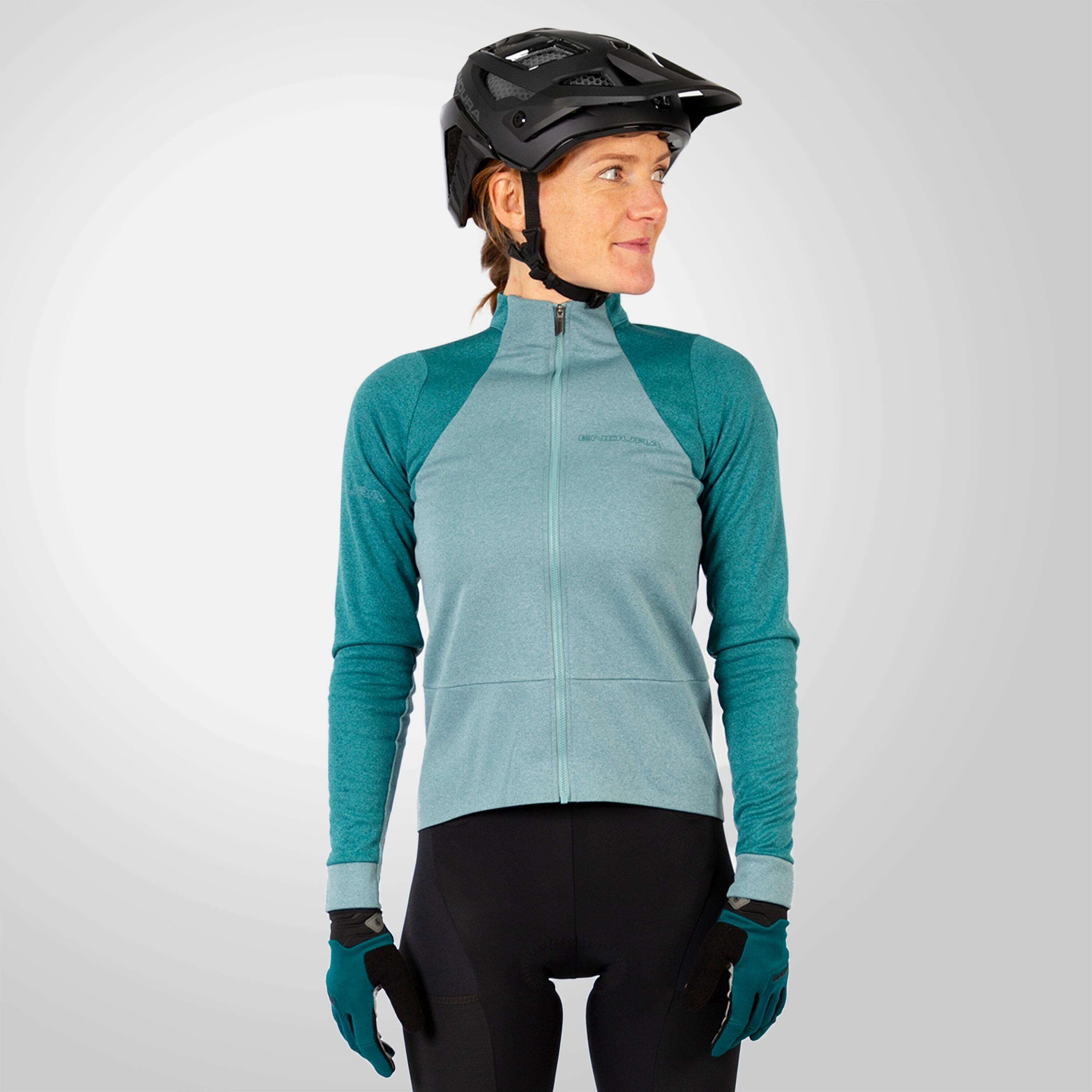 Maillot Manches Longues Endura GV500 Femme Sapin Vert 3/4