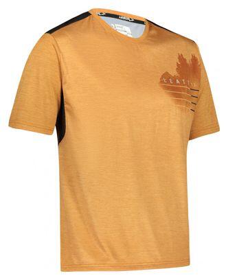 Maillot Manches Courtes VTT Leatt MTB Trail 1.0 Jaune