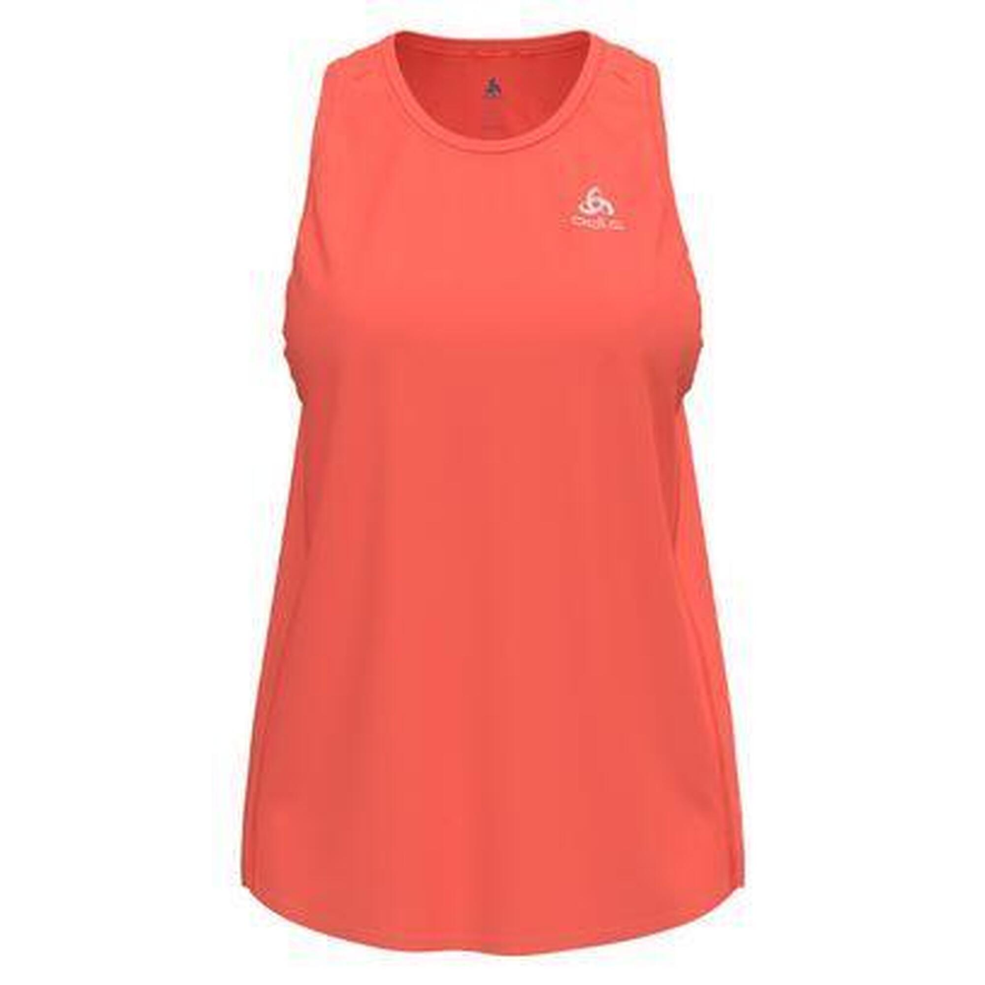 Odlo - Débardeur Odlo Zeroweight Chill-tec Corail Femme - T-shirt Manches Courtes - Rouge - S - Decathlon