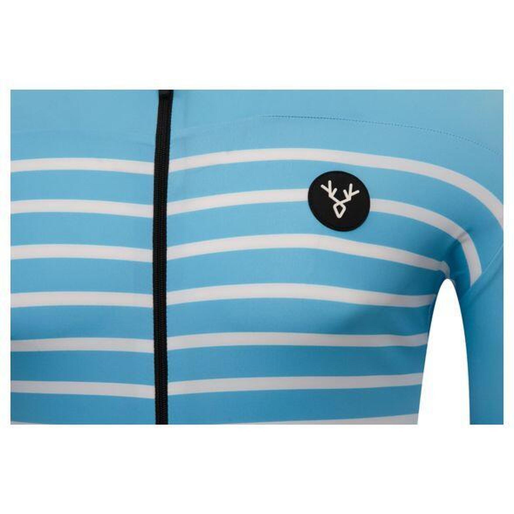 Maillot Manches Courtes LeBram Ventoux Bleu Ciel Coupe Ajustée