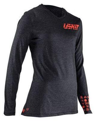 Leatt mtb gravity 2.0 vrouwen trui met lange mouwen zwart