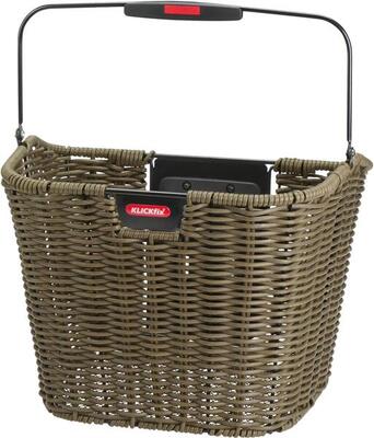 Vorderradkorb "Structura Retro" oliv braun