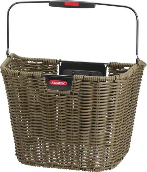 Vorderradkorb "Structura Retro" oliv braun