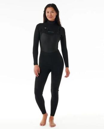 Combinaison surf femme - zip poitrine - Dawn Patrol 4/3 mm