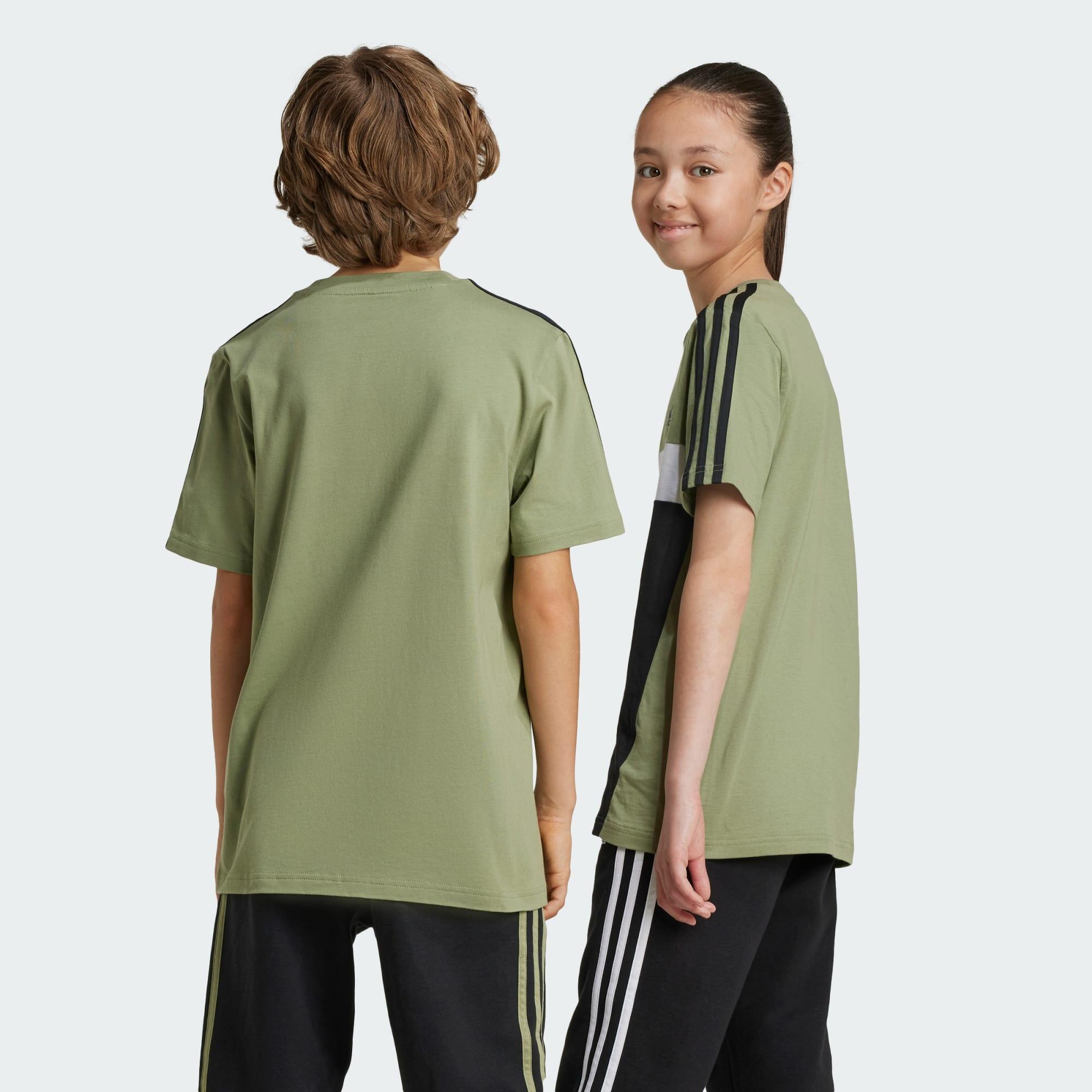 T-shirt de Algodão 3-Stripes Tiberio — Criança 3/5