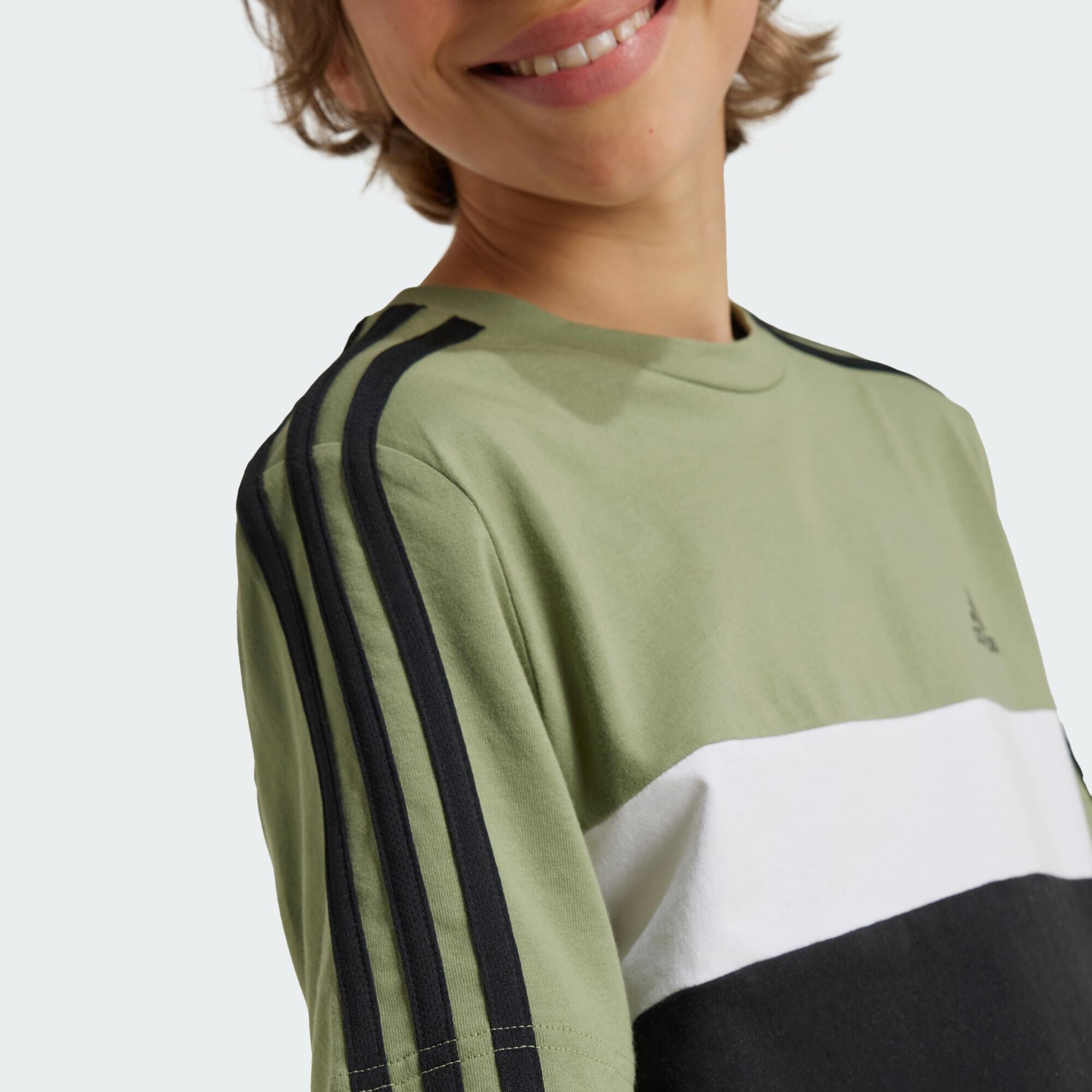 T-shirt de Algodão 3-Stripes Tiberio — Criança 5/5