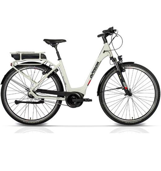 28" BICI ELETTRICA CITY V-TRON RACK BOSCH ACTIVE LINE 400 WH 7 VELOCITÀ SHIMANO