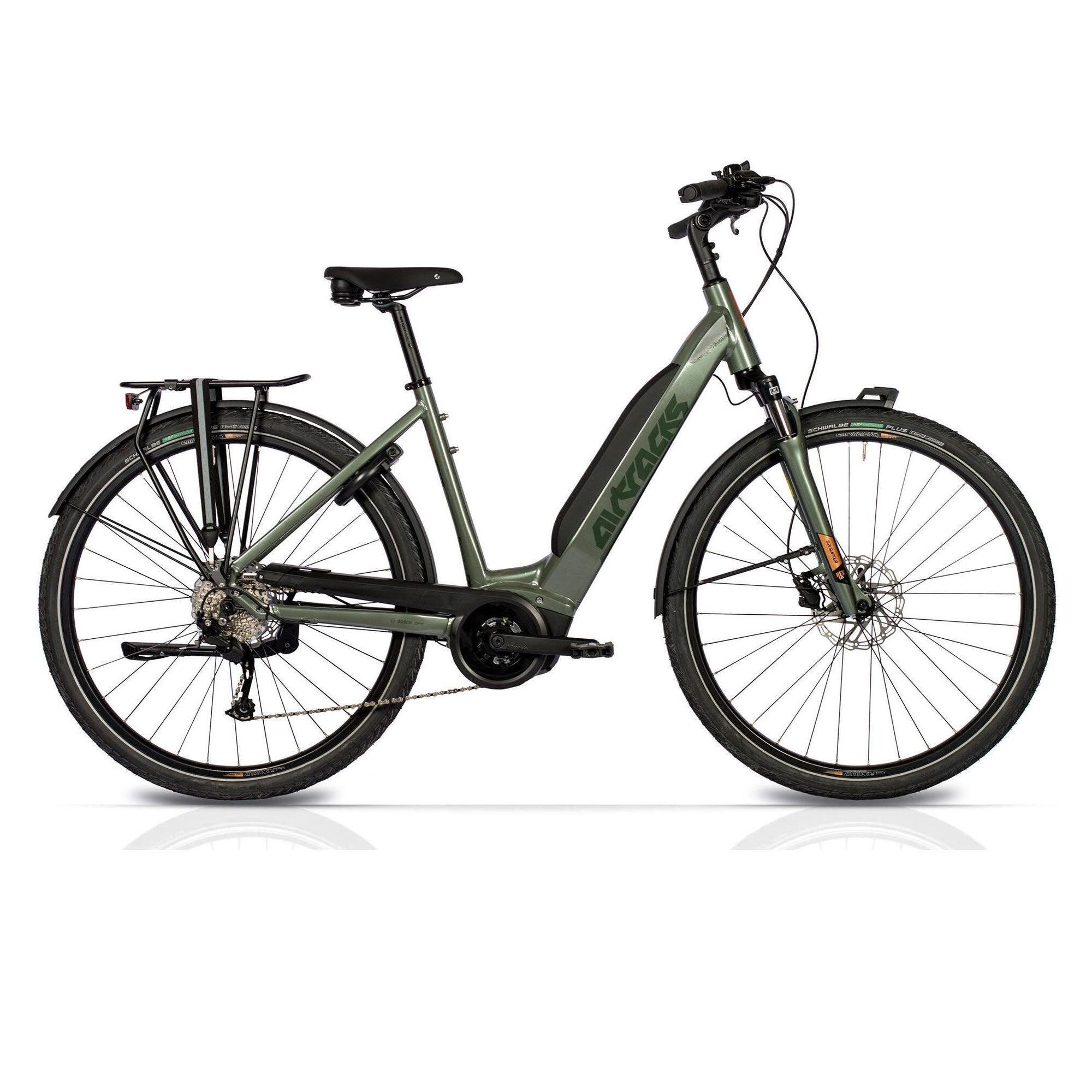 Airtracks - 28" Femmes Vélo Électrique Trekking Lumina Gx3 Ls Bosch Active Line Plus 500 Wh - Vélo De Voyage - Gris - 50 Cm - Decathlon