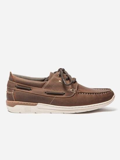 Chaussures bateau homme MATBOAT Cognac