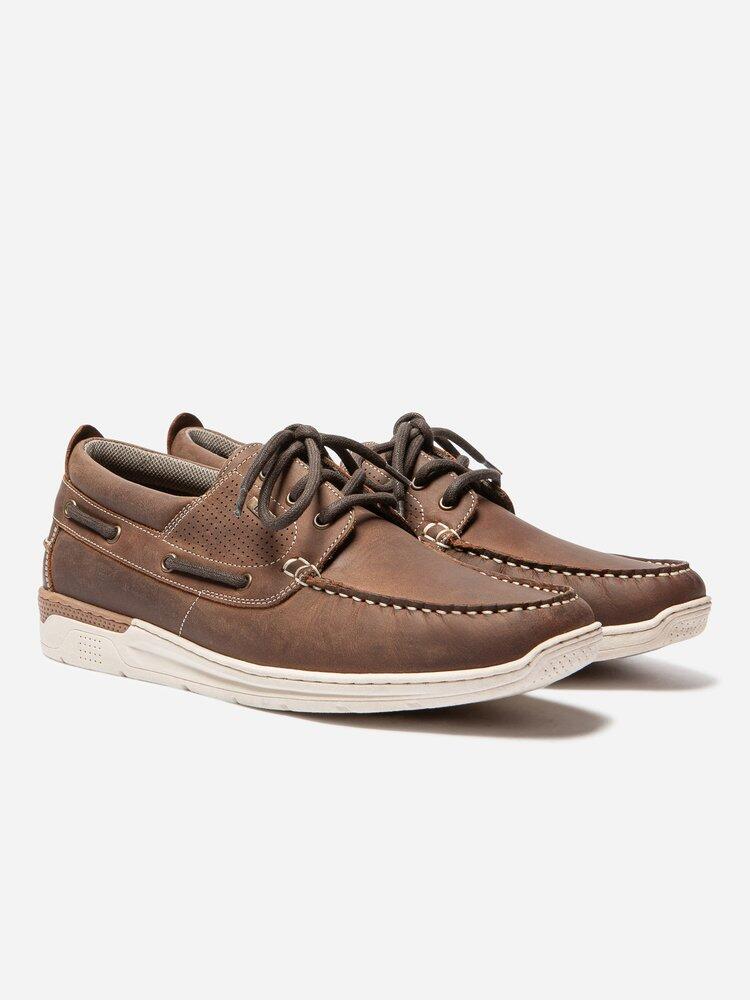 Chaussures bateau Homme - MATBOAT Cognac 2/5