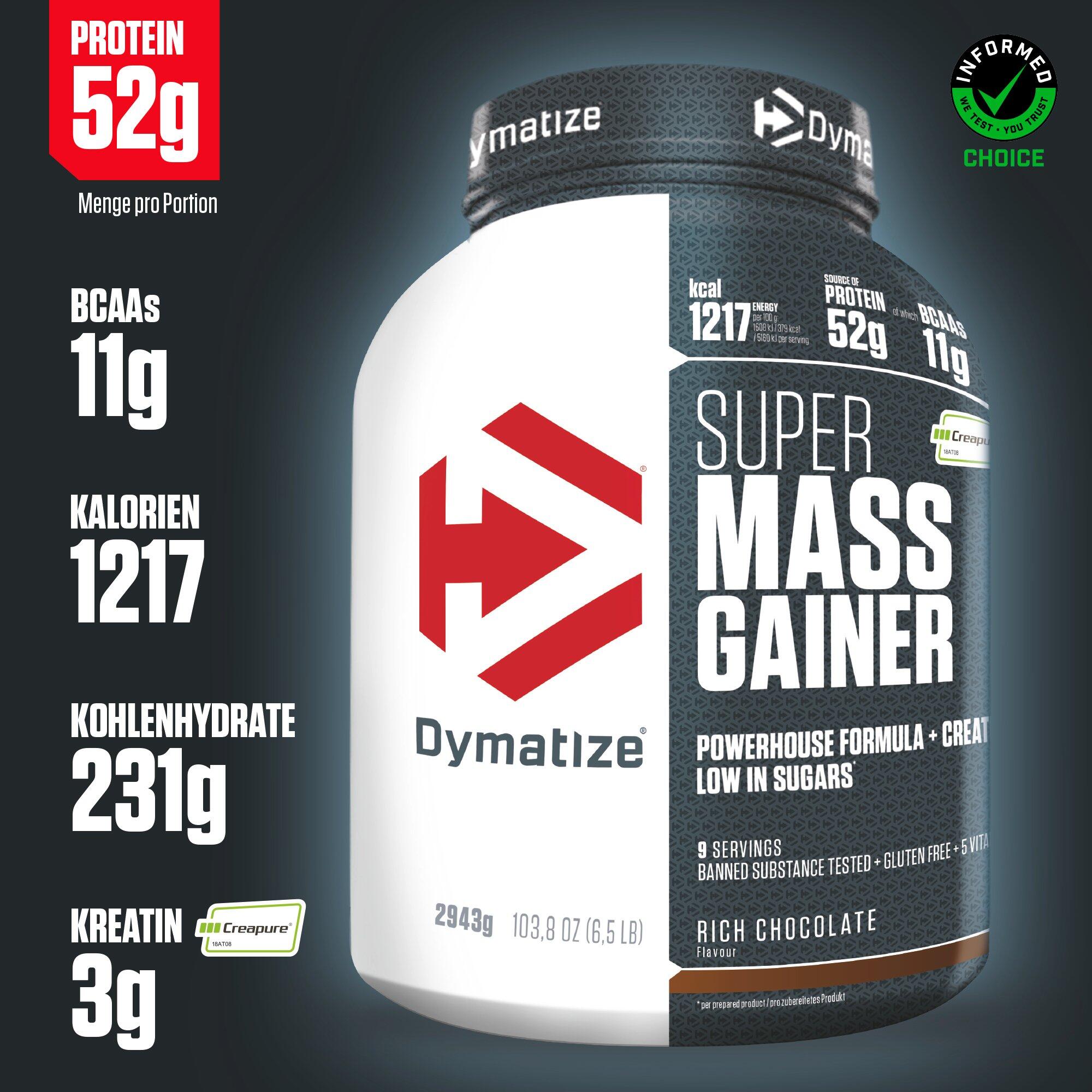 Super Mass Gainer polvere whey per aumento di massa - creatina, barattolo 2/7
