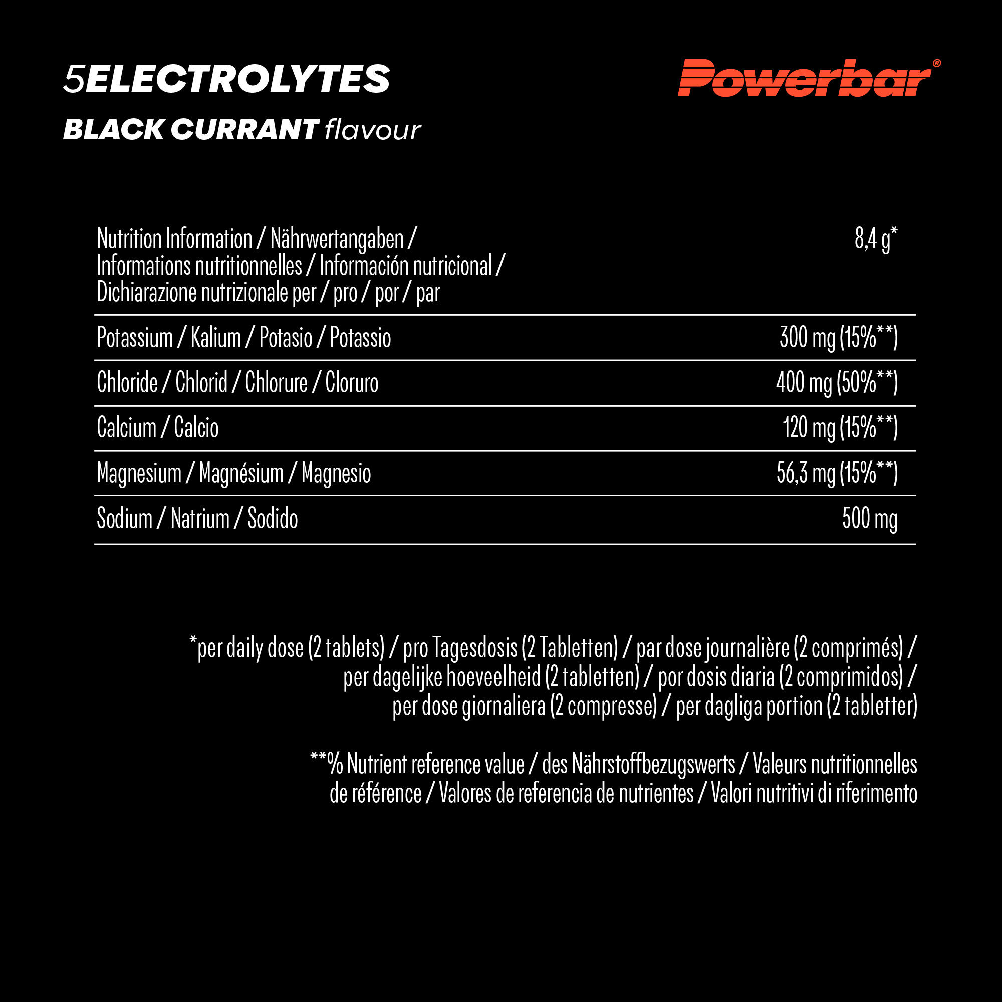 5 Electrolytes 10caps Powerbar (lot de 12) 5/7