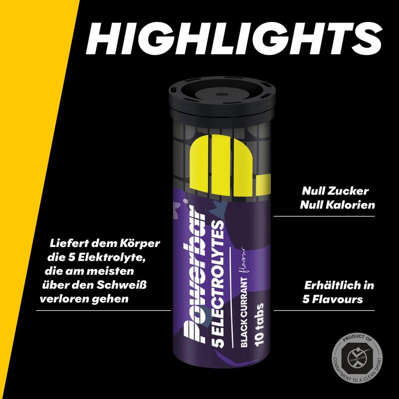 5 Electrolytes 10caps Powerbar (lot de 12)