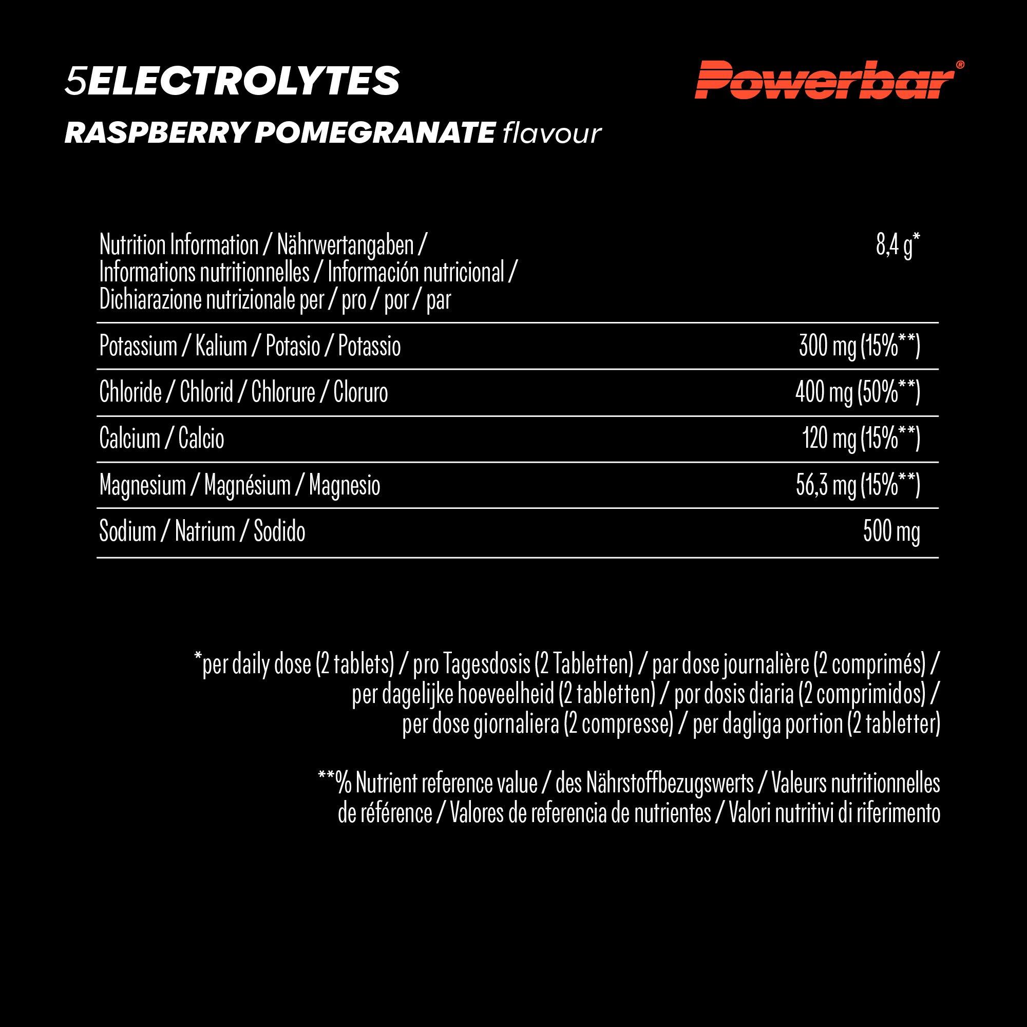 Electrolytes PowerBar 5 10 comprimés sans sucre - 5 minéraux essentiels 5/5