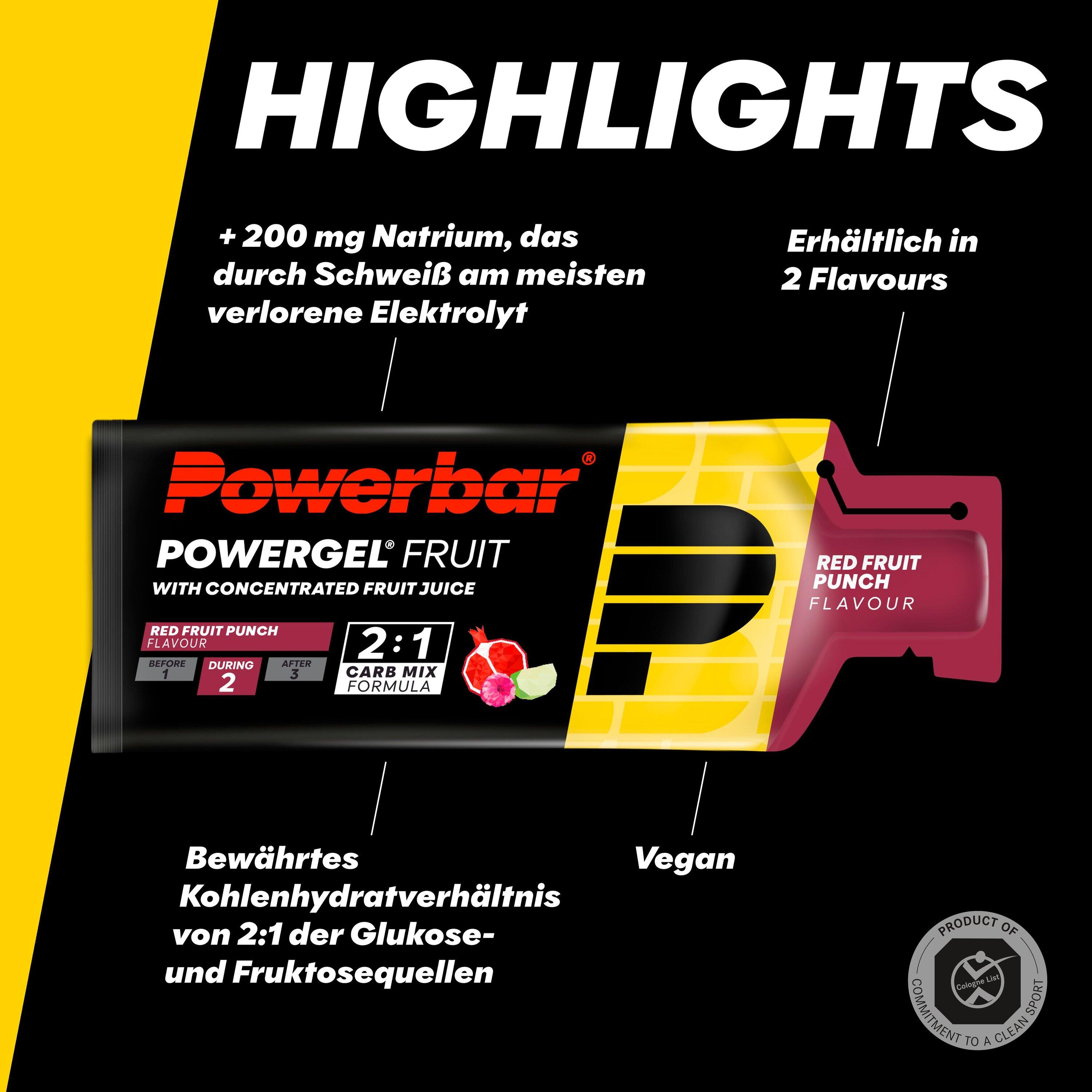 Gel PowerBar PowerGel Original 24x41gr Red Fruit Punch 4/7