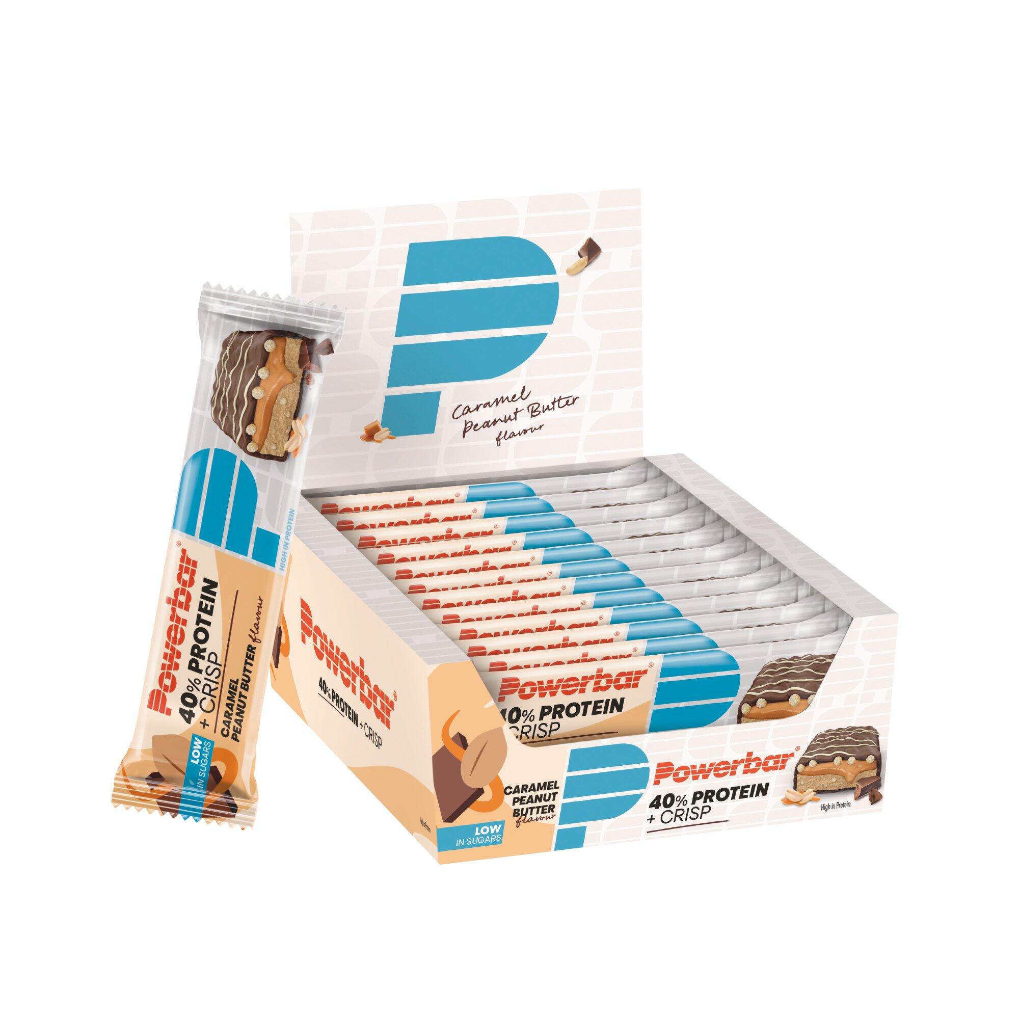POWERBAR 40% Barra de proteínas Crisp 40g Powerbar (embalagem de 12)