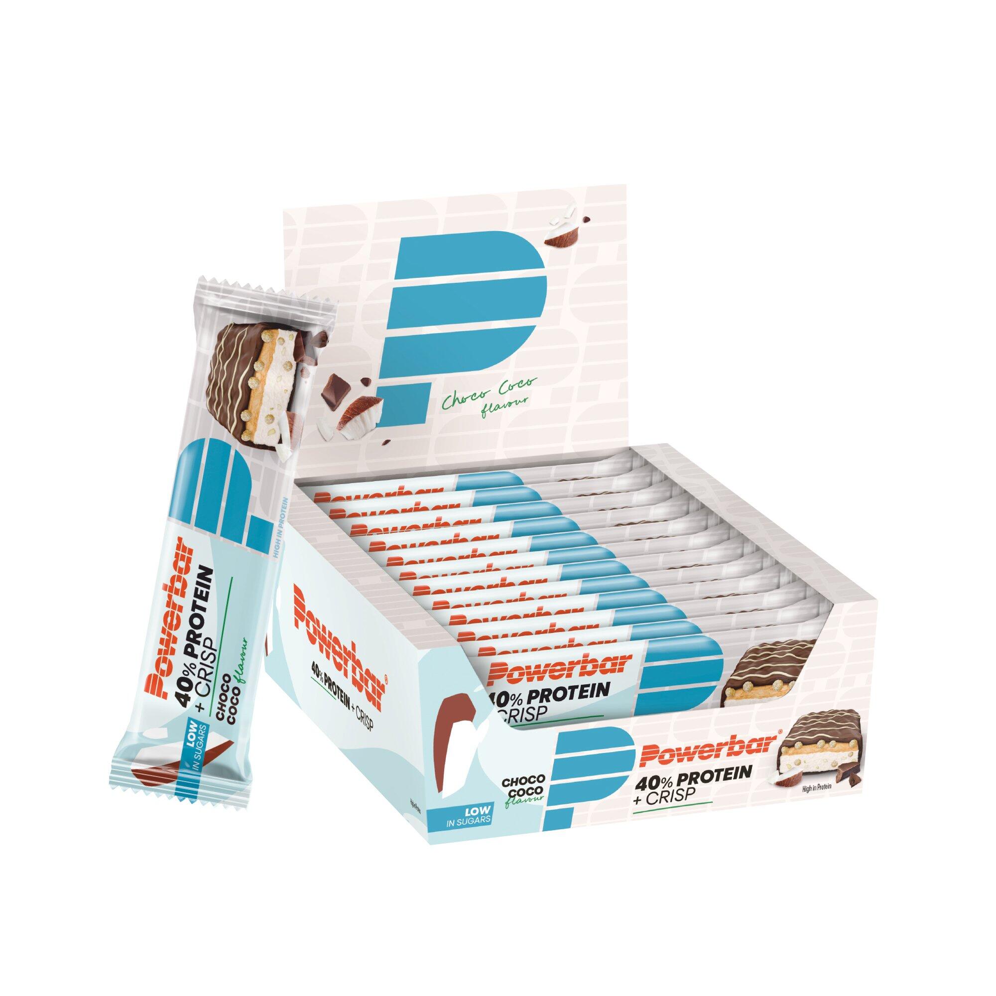 POWERBAR 40% Crisp eiwitreep 40g Powerbar (verpakking van 12)