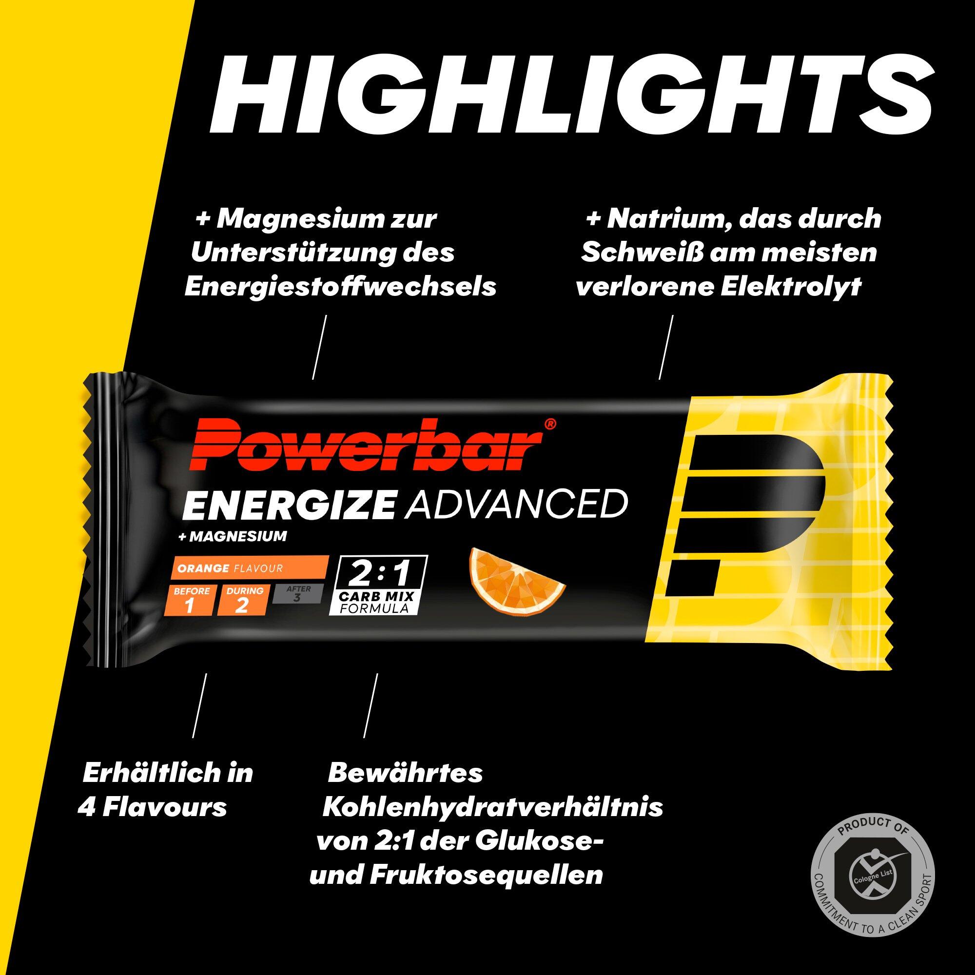 Powerbar Energize Advanced Bar Orange 55g (15 stuks) 4/7