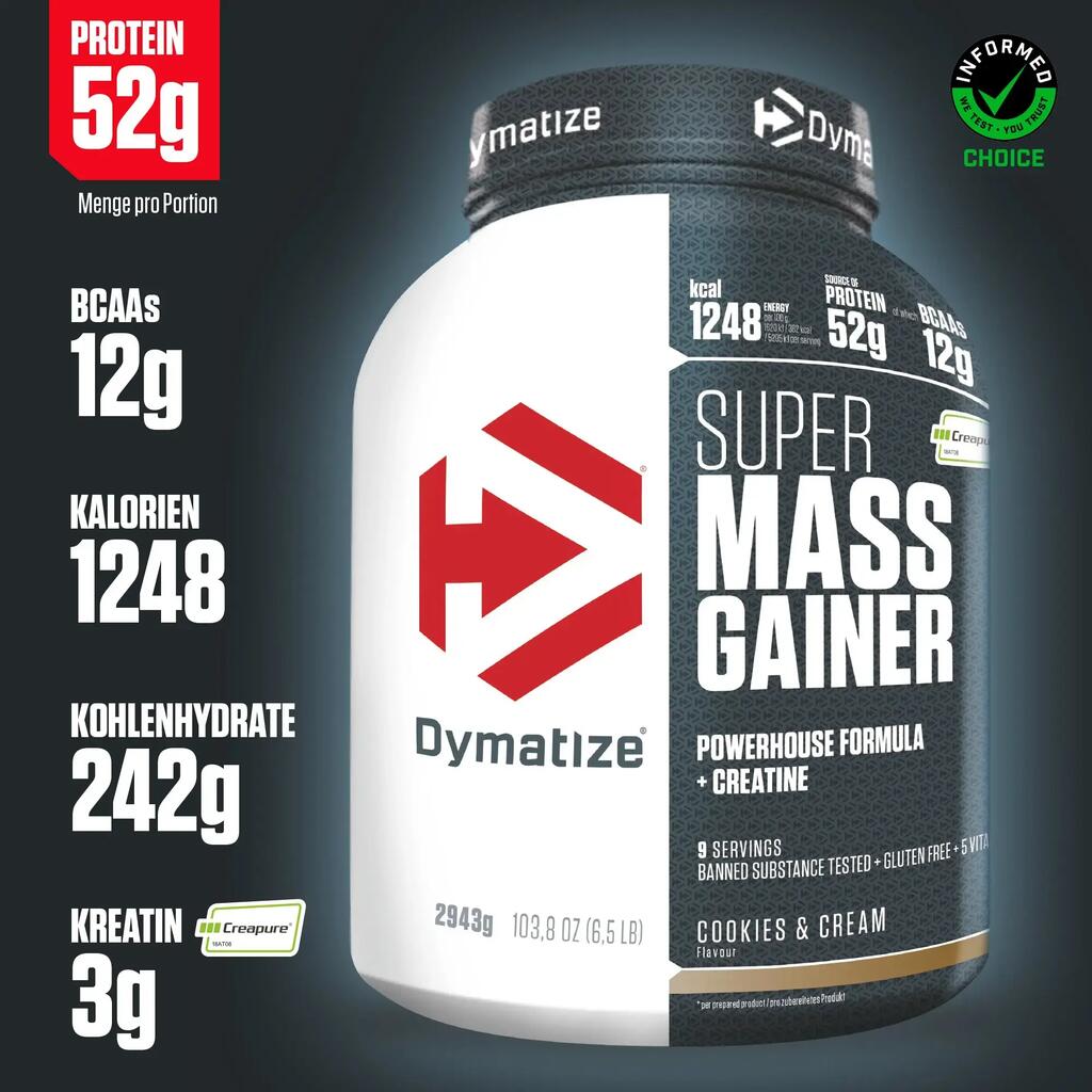 Super Mass Gainer Powder Tub — Whey, Creatine, Mass Gain