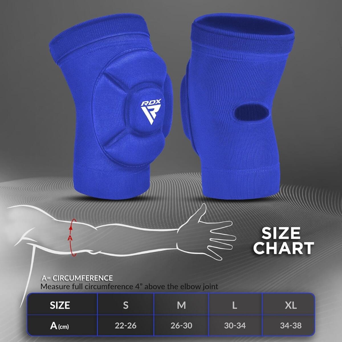 Ellenbogenschutz – RDX – Blau/Weiss – L 7/7
