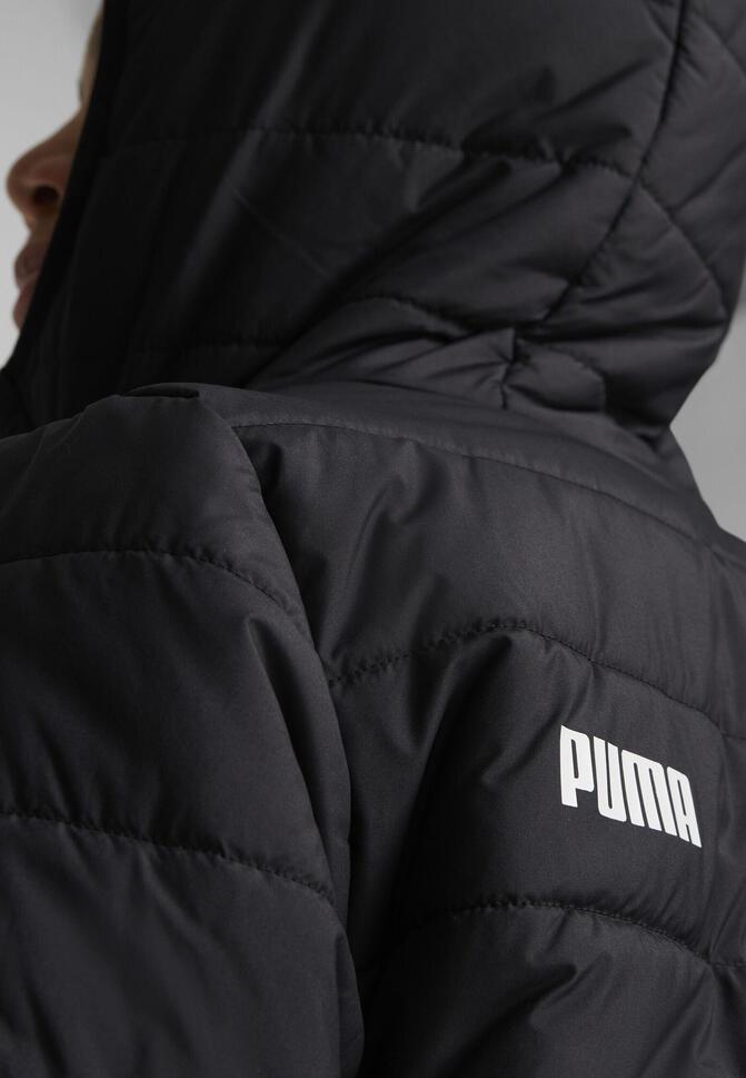 Młodzieżowa ocieplana kurtka Essentials PUMA Black