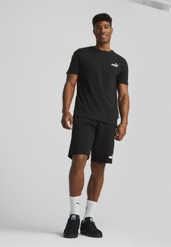 Męska koszulka Essentials+ Tape PUMA Black